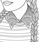 Coloring Pages Girl Colour Zebra Girls Girly Sheets Plaits Mandala Book Cute Printable Soon Well sketch template