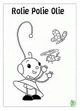Coloring Polie Rolie Olie Pages Dinokids sketch template