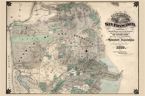 san francisco  goddard  map reprint california cities  maps