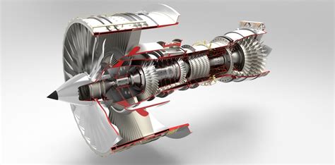 jet engine  model cgtrader