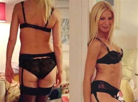 gwyneth paltrow talks sexy lingerie striptease scene it was very embarrassing e news