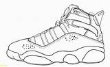 Jordan Coloring Shoes Pages Drawing Shoe Air Basketball Drawings Kd Printable Book Michael Jordans Print Sheets Nike Retro Logo Lebron sketch template