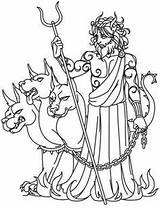 Hades Coloring Pages Greek Tattoo Gods Mythologie Griechische Götter Color Malvorlagen Getcolorings Book Bilder Drawings Suitable Urbanthreads sketch template