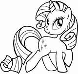 Rarity Poney Equestria Mlp تلوين بوني Cokitos Dash Cartonionline Hasbro Sunbow Färben Sparkle sketch template