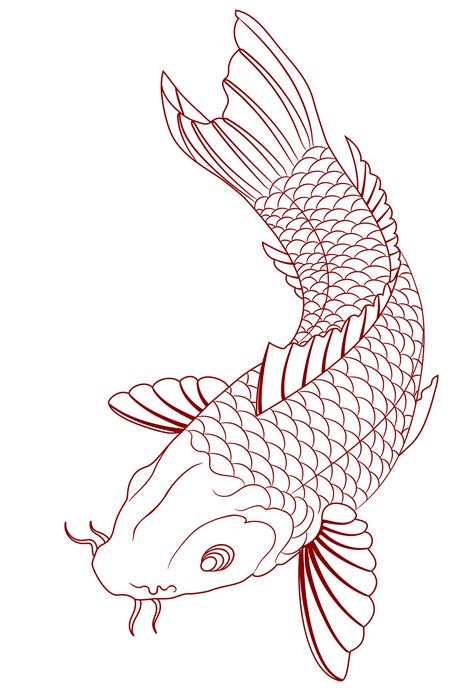 printable koi fish stencils