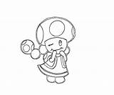 Toadette Coloring Toad Pages Printable Getcolorings sketch template