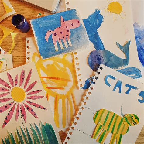 easy collage ideas  kids   ages tigerlilly quinn