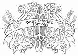 Coloring Friendship Forever Friends sketch template