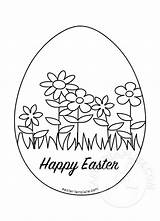 Easter Egg Coloring sketch template