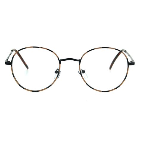 buy classic  metal rim  clear lens eye glasses frame black