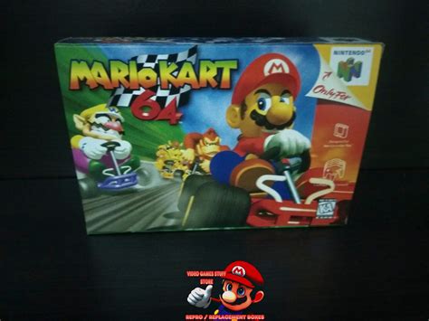 Mario Kart 64 N64 Nintendo 64 Repro Box Replacement Etsy