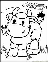Coloring Pages Cows Herd Cow Kids Popular sketch template