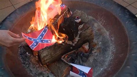 Why These People Burned The Confederate Flag