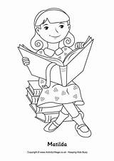 Matilda Colouring Dahl Roald Coloring Pages Peach Giant James Drawing Books Template Activityvillage Sheets Book Characters Color Wormwood Broadway Medicine sketch template