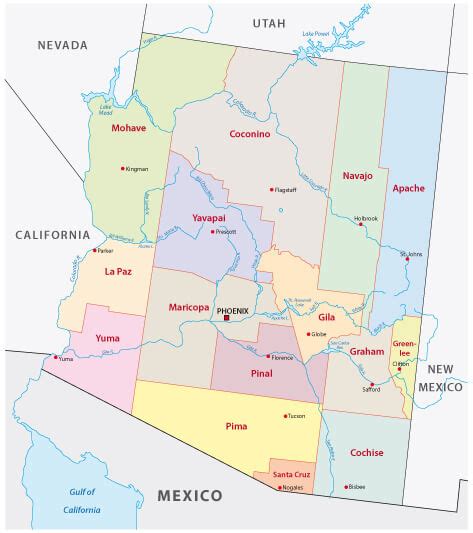 map  arizona
