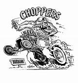 Roth Fink Choppers Ratfink Crumb sketch template