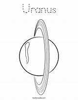 Uranus Coloring Pages Twistynoodle Planet Solar System Color Planets Colouring Space Kids Sheets Print Printable Sun Outline Jupiter Template Lip sketch template
