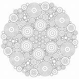 Coloring Mandala Difficult Pages Library Clipart Line Background sketch template