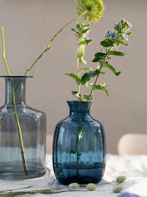 tonsaetta vase blue ikea vasos decoracao vasos de vidro colorido vasos azuis