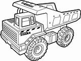 Dump Coloring Truck Pages Tonka Template sketch template