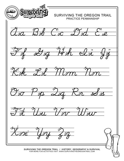 cursive alphabet handwriting  tears  printable cursive