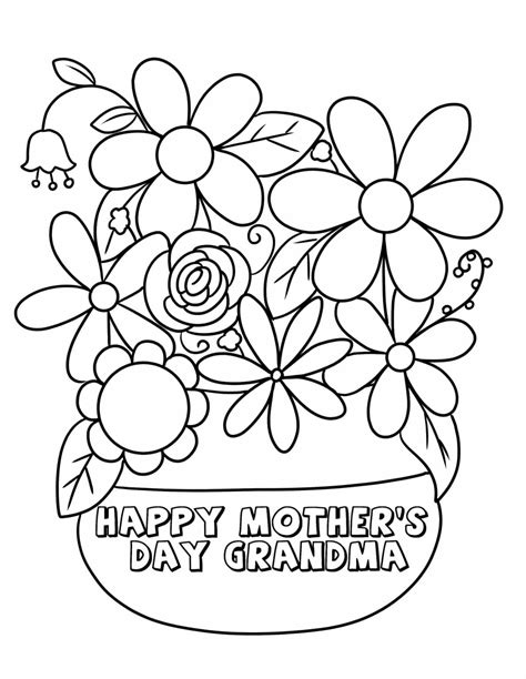 happy mothers day grandma coloring pages freebie finding mom