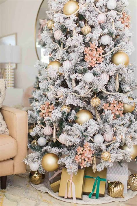 living room christmas decorations pink ornaments sugar cloth