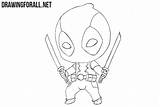 Chibi Deadpool Draw Drawing Drawingforall Stepan Ayvazyan Tutorials Posted sketch template