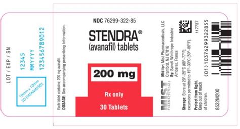 stendra fda prescribing information side effects and uses