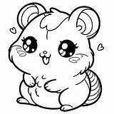 Pages Hamster Coloring sketch template