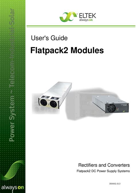eltek flatpack user manual   manualslib