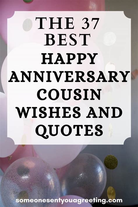 happy anniversary cousin wishes  quotes