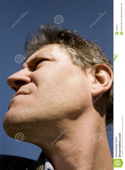 Low Angle Portrait Of Man Stock Image Image Of Male Side 729701