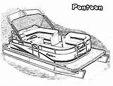 Pontoon Boat Coloring Pages Motor Clipart Drawing Printable Point Preschoolers Clipground Archives Library Comments sketch template