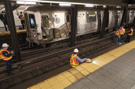 subway derails after man allegedly throws debris onto tracks