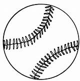 Softball Coloring Pages Baseball Color Cliparts Printable Mitt Sheet Stencil sketch template