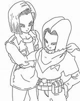 Android 17 18 Super Pages Colouring Android17 Deviantart Searches Recent Colored Un Favourites Add sketch template