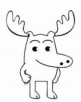 Moose Coloring Pages Printable Kids Bestcoloringpagesforkids sketch template