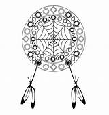 Coloring Pages Indian Catcher Dream Spock Getdrawings sketch template