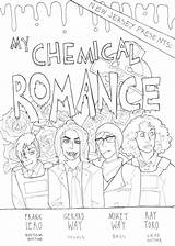 Coloring Pages Romance Chemical Template Tumblr sketch template