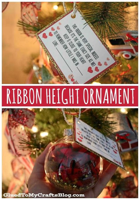 ribbon height keepsake ornament kids christmas ornaments kids