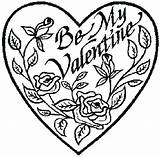 Coloring Pages Heart Bleeding Flower Color Hearts Getcolorings Flowers sketch template