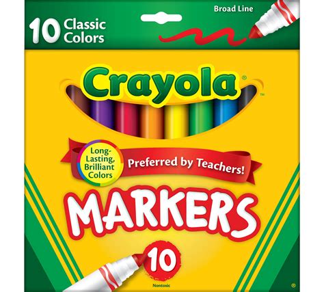 crayola broad  markers classic colors  ct   ebay