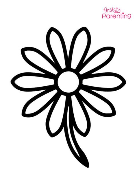 easy printable daisy coloring pages  kids