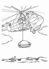 Helicopter Hubschrauber Elicottero Malvorlage Rescue Salvataggio Rettungsaktion Missione Dibujo Helicoptero Colorir Reddingsactie Kleurplaten Ausdrucken Helicopters Stampare Helicopteros sketch template
