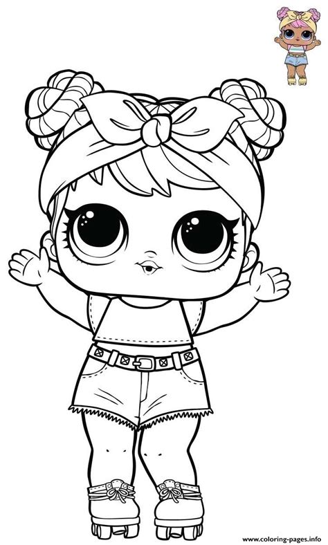dawn lol doll  opposites bluc series  wave coloring page printable
