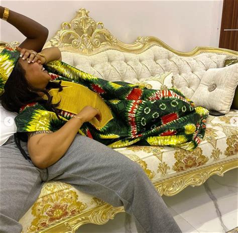 Stella Dimoko Philanthropist Tonto Dikeh Pictured Resting