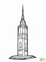 Coloring Tower Stockholm Pages Sears Water Template Supercoloring Printable Sweden sketch template
