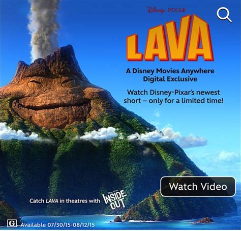 disney pixar short lava  disney movies