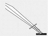 Sword Outline Clipart sketch template